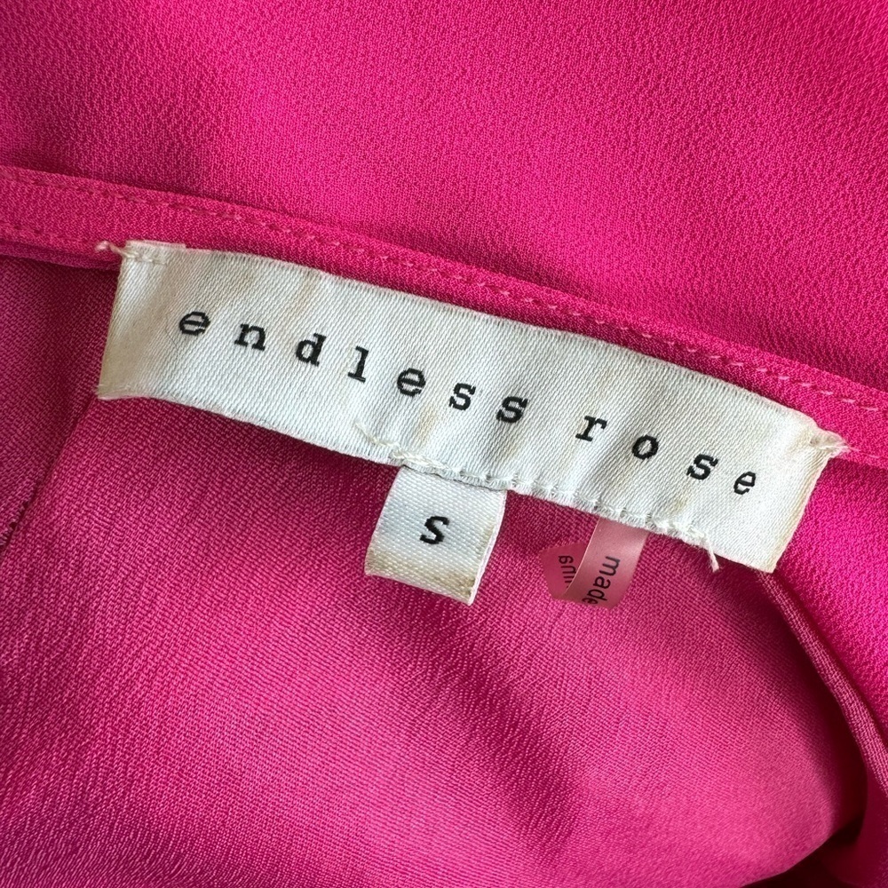 ENDLESS ROSE Found Love Pleated Romper size S - Picture 11 of 16